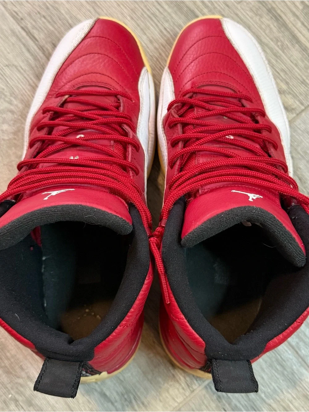 Nike Air Jordan 12 Retro Shoes Men’s 10.5 Gym Red White Sneakers 130690-600